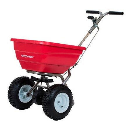 Earthway Products EarthWay 80Lb Capacity Commercial Broadcast Spreader W/Stainless Steel Chassis & 13" Stud Tires F80S